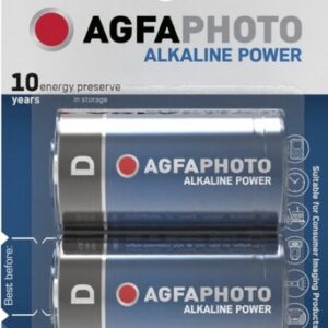 Patareid Agfaphoto Alkaline LR20-1,5V-2tk pakendis